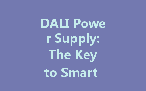 DALI Power Supply: The Key to Smart City Lighting Management