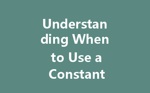 Understanding When to Use a Constant Voltage LED Driver: Key Insights