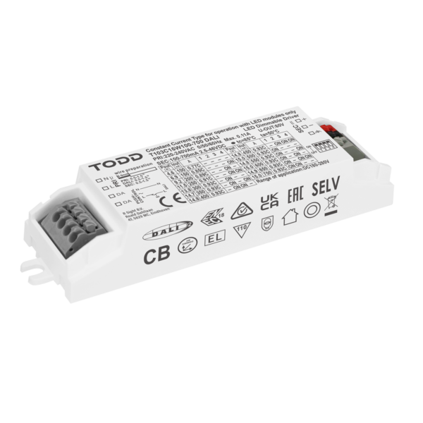 Constant Current Dimmable Driver DALI 15w 100-700ma