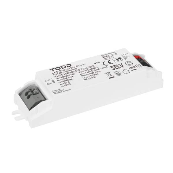 CC  Dim Driver TRIAC NFC 15w 150-600ma
