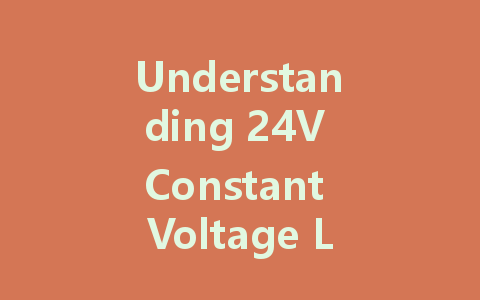 Understanding 24V Constant Voltage LED Drivers: Principles, Models, and Comparisons